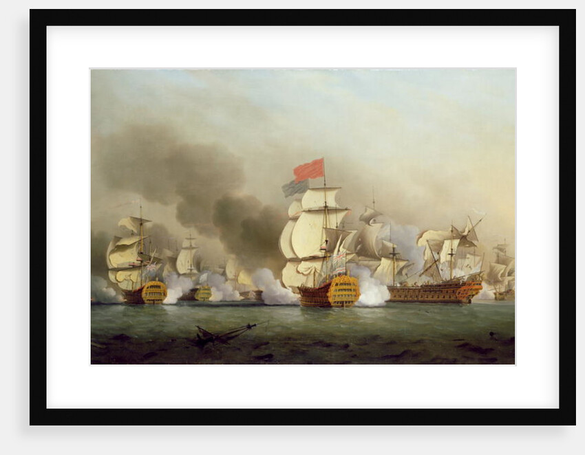 Vice Admiral Sir George Anson's Victory off Cape Finisterre, 1749 oil on canvas) by Samuel Scott