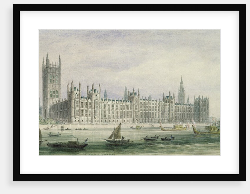 The Houses of Parliament by Thomas Hosmer Shepherd