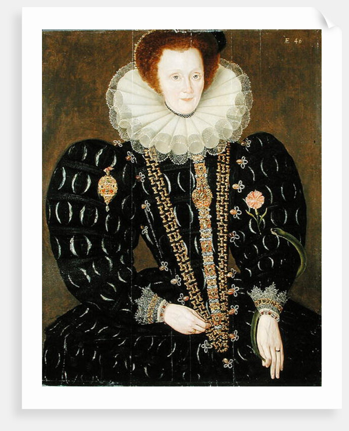 Portrait of Lady Elizabeth Knightley, 1591 by Marcus the Younger Gheeraerts