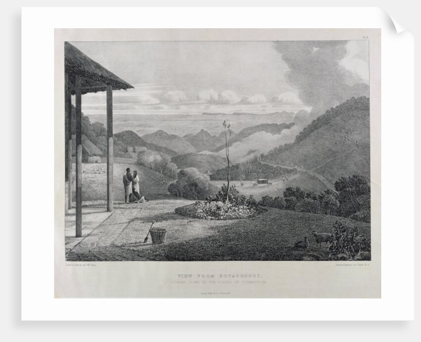 View from Kotagherry Looking Down the Plains of Coimbetoor by Captain E. A. McCurdy