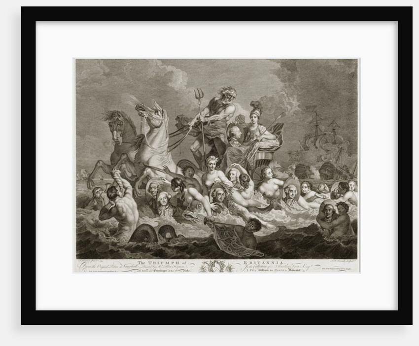 The Triumph of Britannia, c.1765 by Simon Francois Ravenet