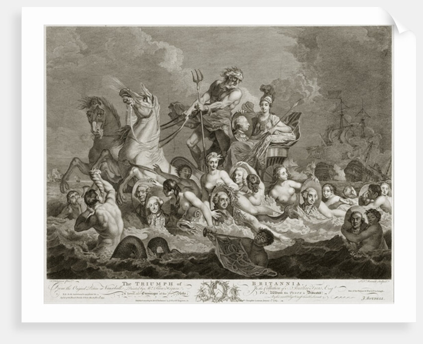 The Triumph of Britannia, c.1765 by Simon Francois Ravenet