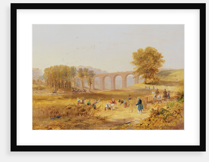 Corby Viaduct, the Newcastle and Carlisle Railway, 1836 by John Wilson Carmichael