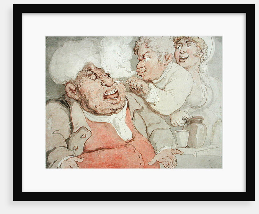 Taunting Smoke from a Pipe, 1823 by Thomas Rowlandson
