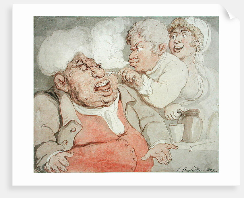 Taunting Smoke from a Pipe, 1823 by Thomas Rowlandson