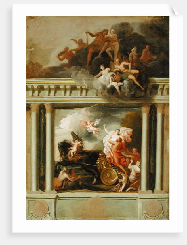 The Rape of Proserpine, design for the staircase of Devonshire House, London, c.1704 by Louis Laguerre