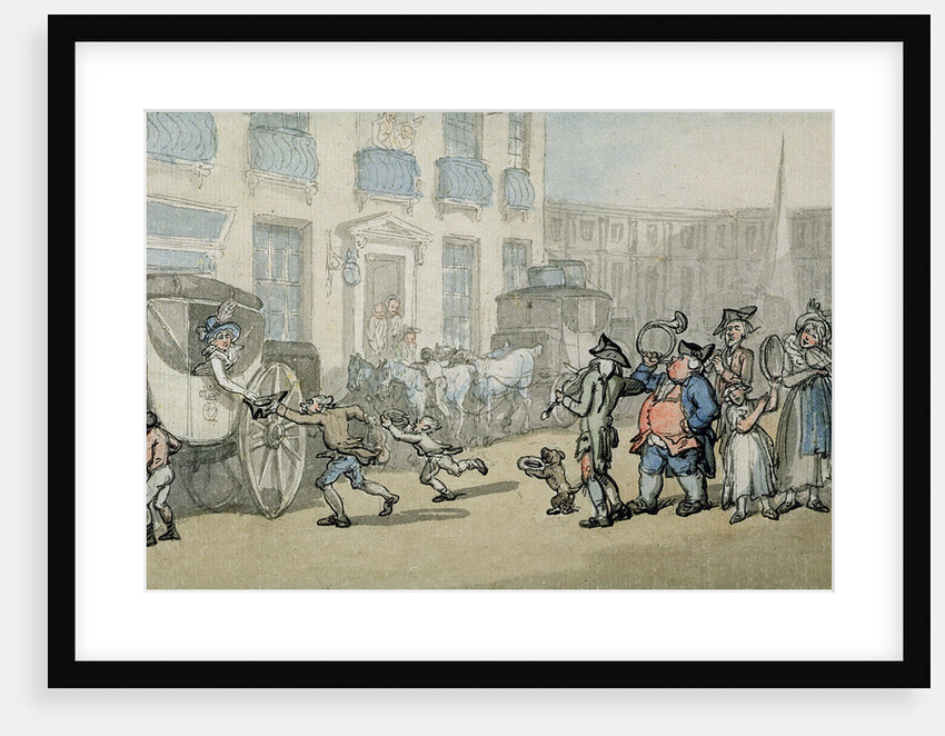 Matthew Bramble's Trip to Bath: Arrival at Bath by Thomas Rowlandson