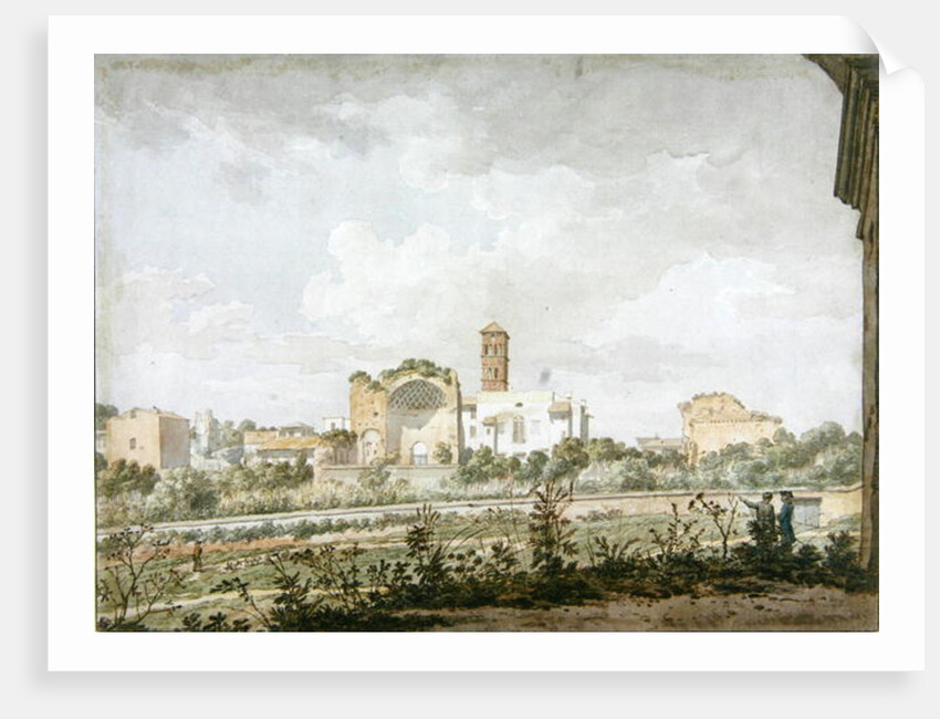 Temple of Venus and Rome, Rome, 1781 by William Pars