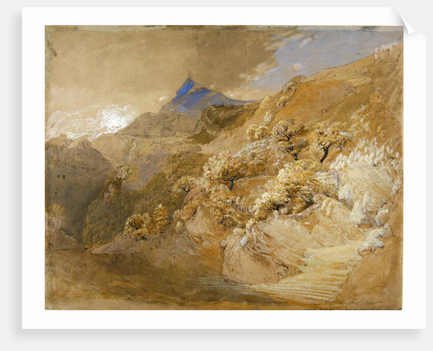 Mount Siabod from Tyn-y-Coed near Capel Curig by Samuel Palmer