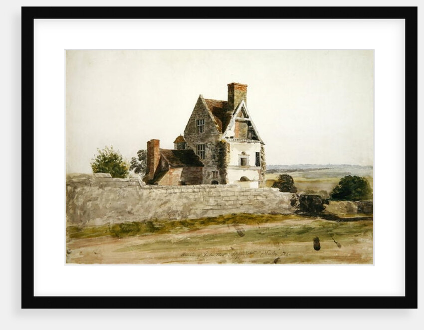 Remains of Parton Hall, Staffordshire, 1820 by Cornelius Varley