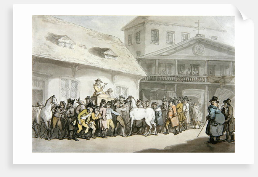 A Horse Sale at Hopkins's Repository, Barbican, c.1798-1800 by Thomas Rowlandson