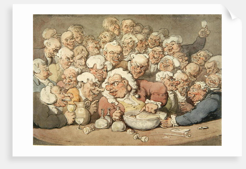 Serving Punch, c.1815-20 by Thomas Rowlandson
