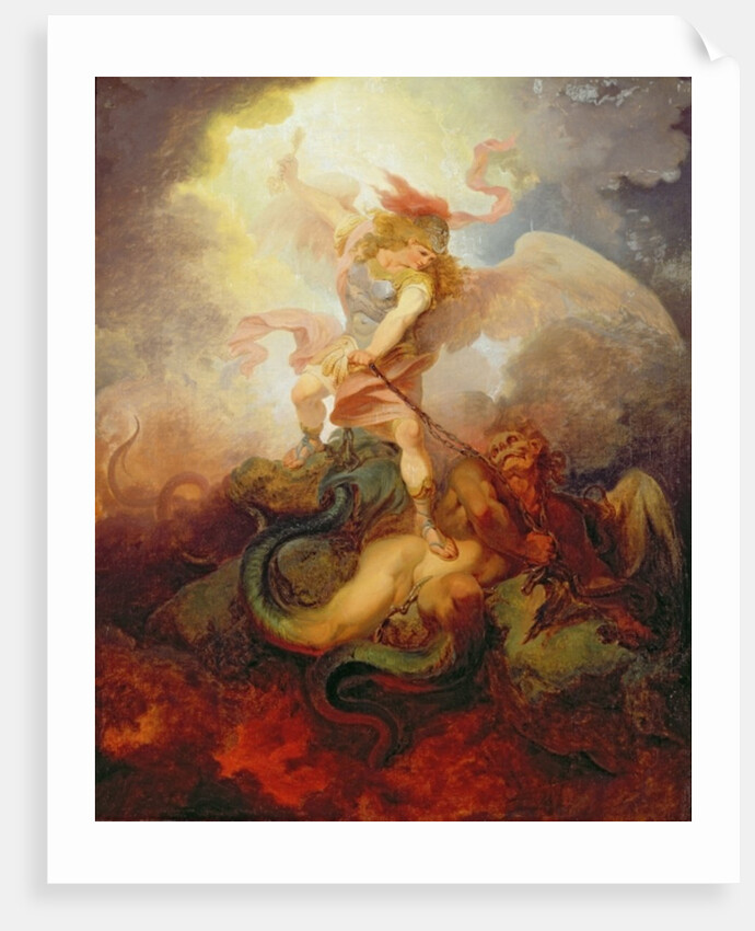 The Angel Binding Satan, c.1797 by Philip James de Loutherbourg