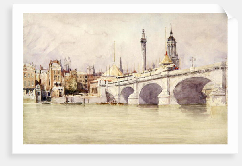 London Bridge, 1831 by David Cox
