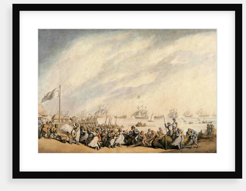 The Return of the Fleet to Great Yarmouth after the Defeat of the Dutch in 1797, c.1797 by Thomas Rowlandson