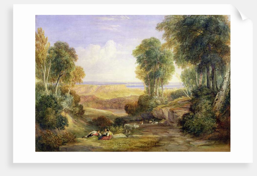 The Junction of the Severn and the Wye with Chepstow in the Distance, 1830 by David Cox