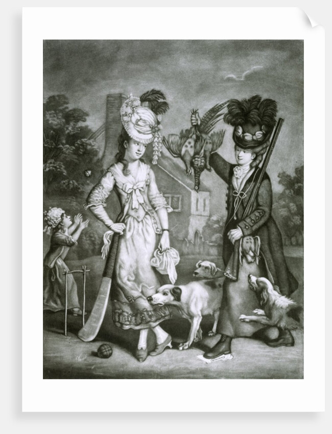 Miss Wicket and Miss Trigger, 1778 by John Collet