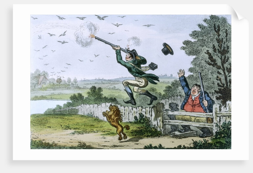 Cockney Sportsmen: Shooting Flying by Isaac Cruikshank