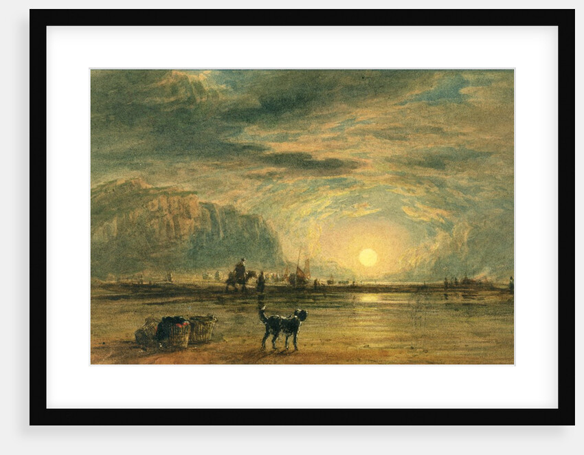 Beach Scene - Sunrise, c.1820 by David (attr. to) Cox