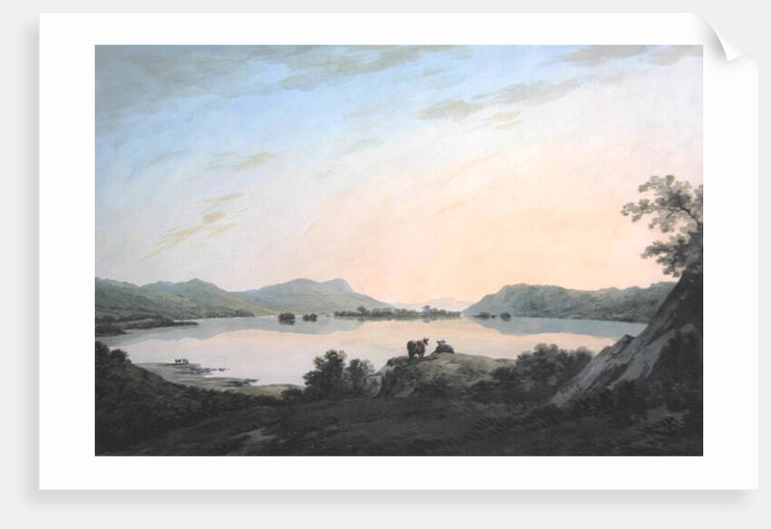 Lake Windemere from Calgarth with Belle Isle by John Warwick Smith