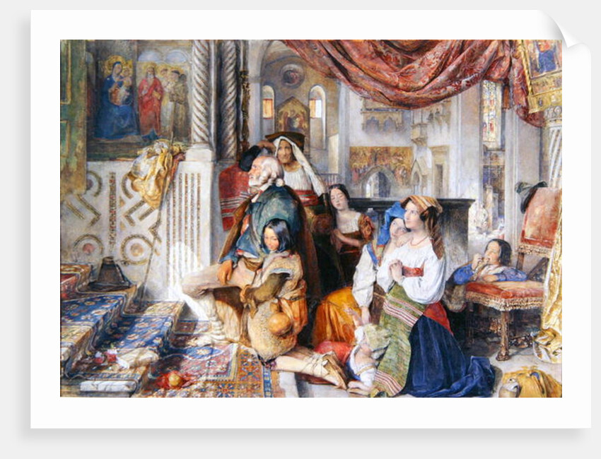 Roman Pilgrims, 1854 by John Frederick Lewis