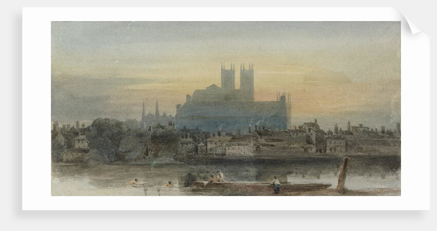 Westminster from Lambeth, c.1813 by David Cox