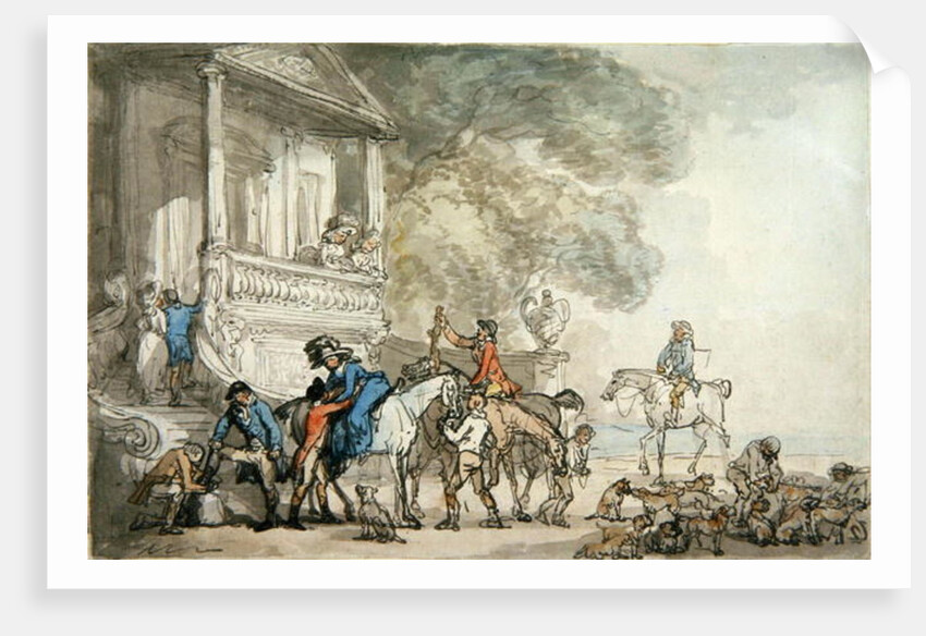 The Return from the Hunt, 1787 by Thomas Rowlandson