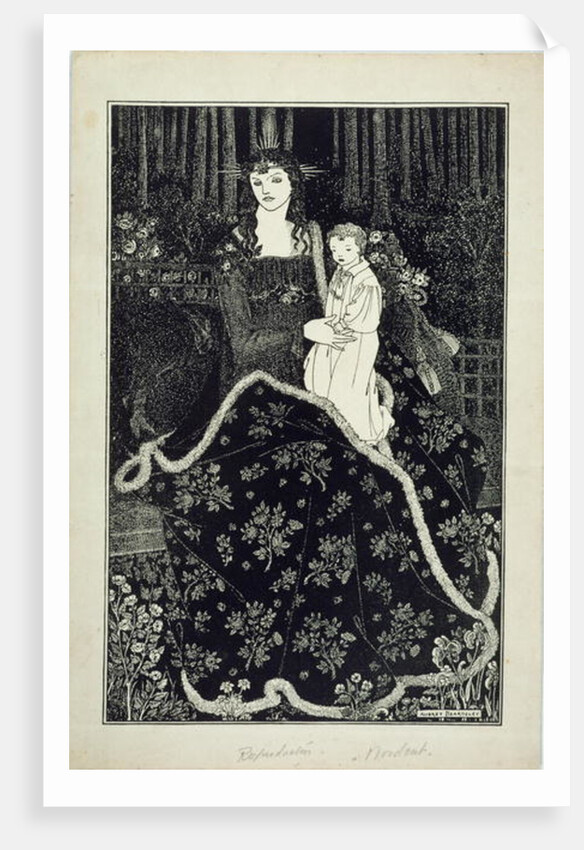 A large Christmas Card, 1895 by Aubrey Beardsley