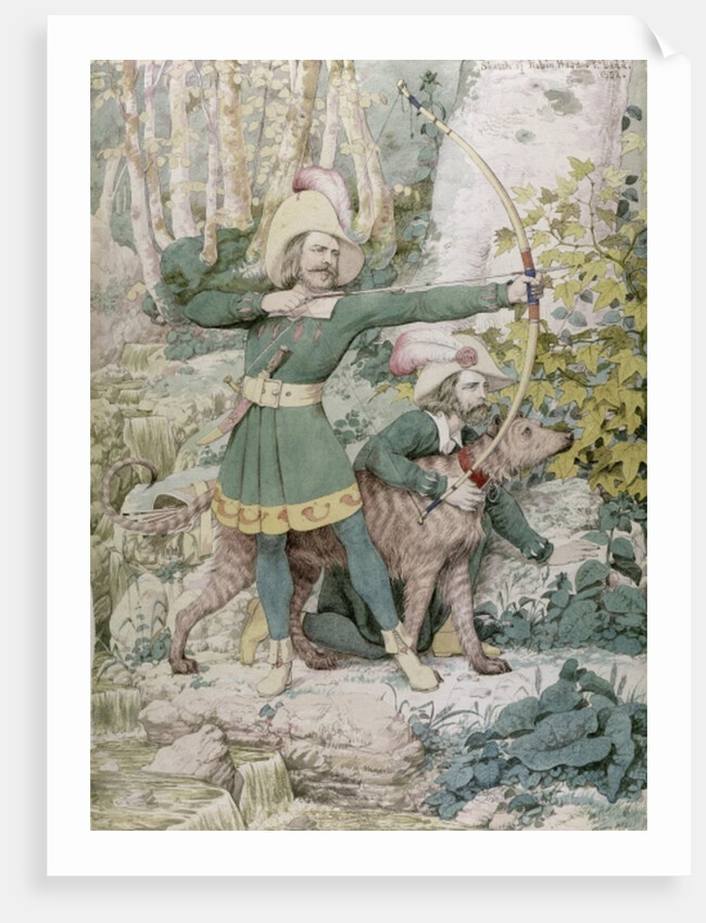 Sketch of Robin Hood, 1852 by Richard Dadd