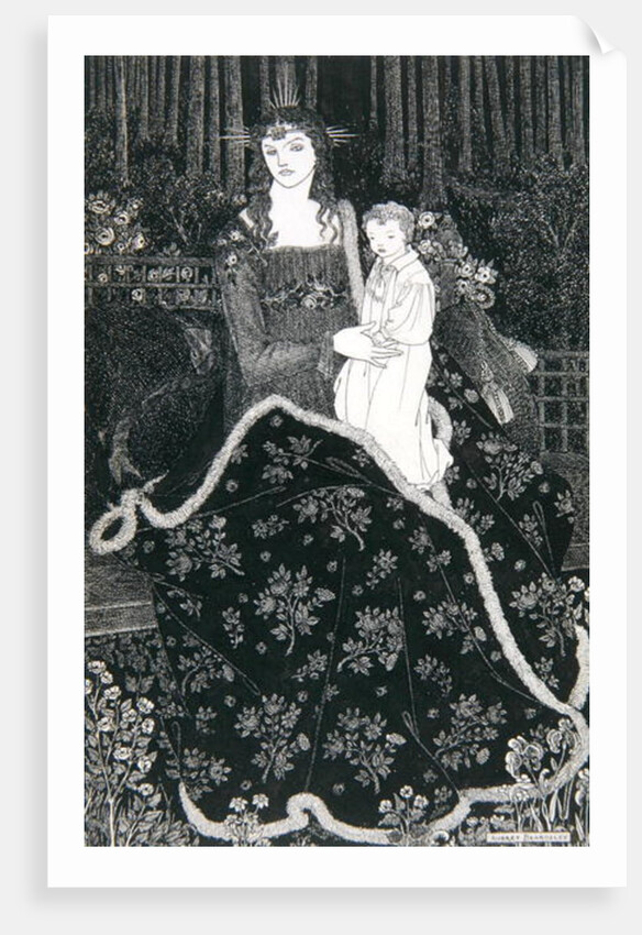 A large Christmas Card, 1895 by Aubrey Beardsley