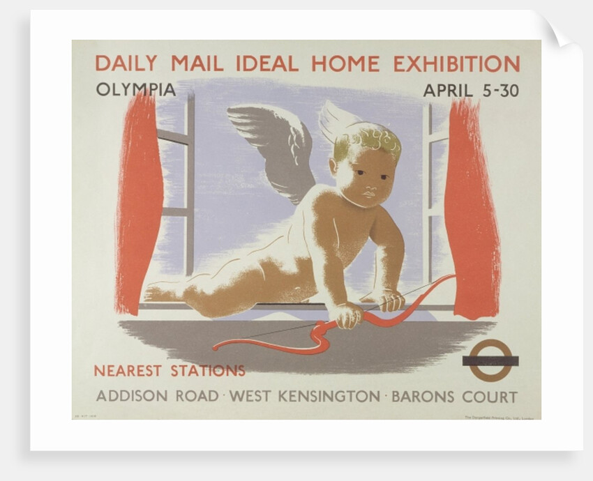 Poster for the Daily Mail Ideal Home Exhibition at Kensington Olympia, London, 1938 by English School