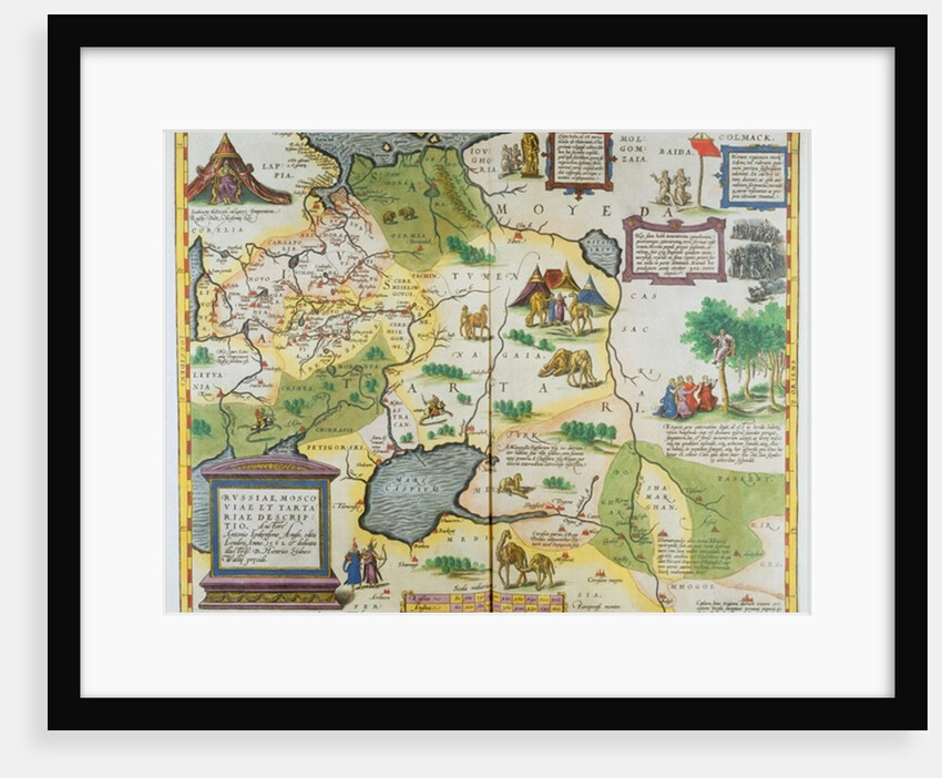 Map of the Russian Empire, 1588 by Abraham Ortelius