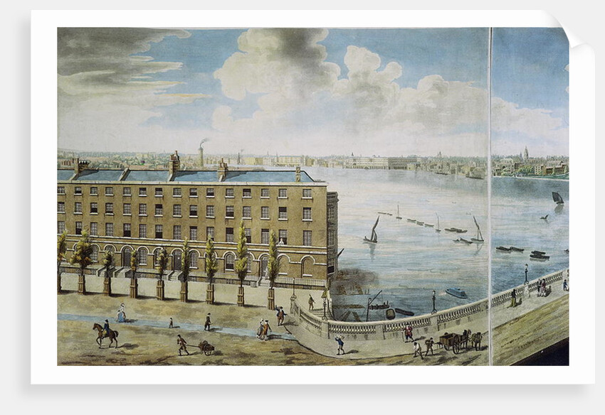 Panoramic view of London, 1792-93 by Robert (after) Barker