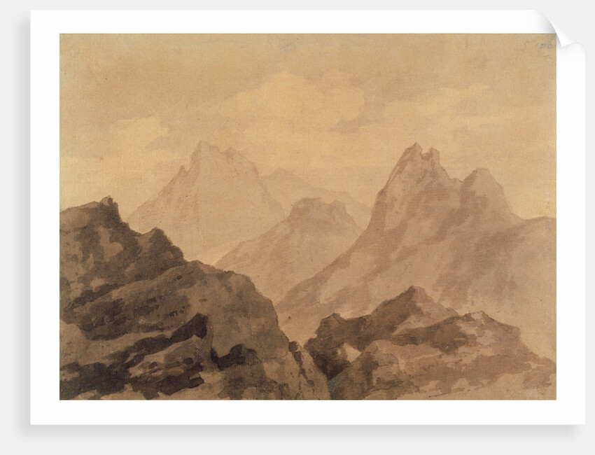 Mountain Tops, c.1780 by Alexander Cozens