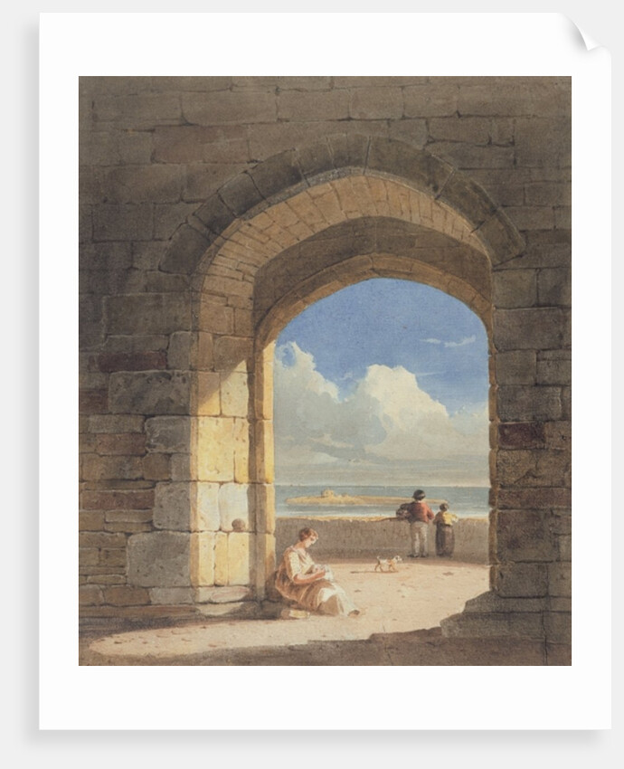 An Arch at Holy Island, Northumberland, 1809 by John Varley