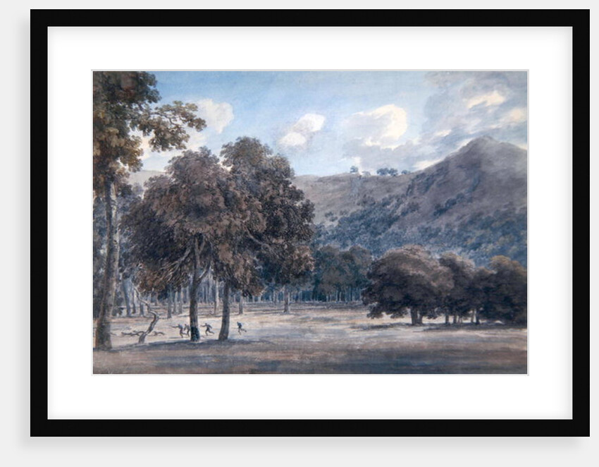 Il Parco da Degle' Astroni - The Wooded Crater Bottom with Hunt in Progress, 1783 by John Robert Cozens