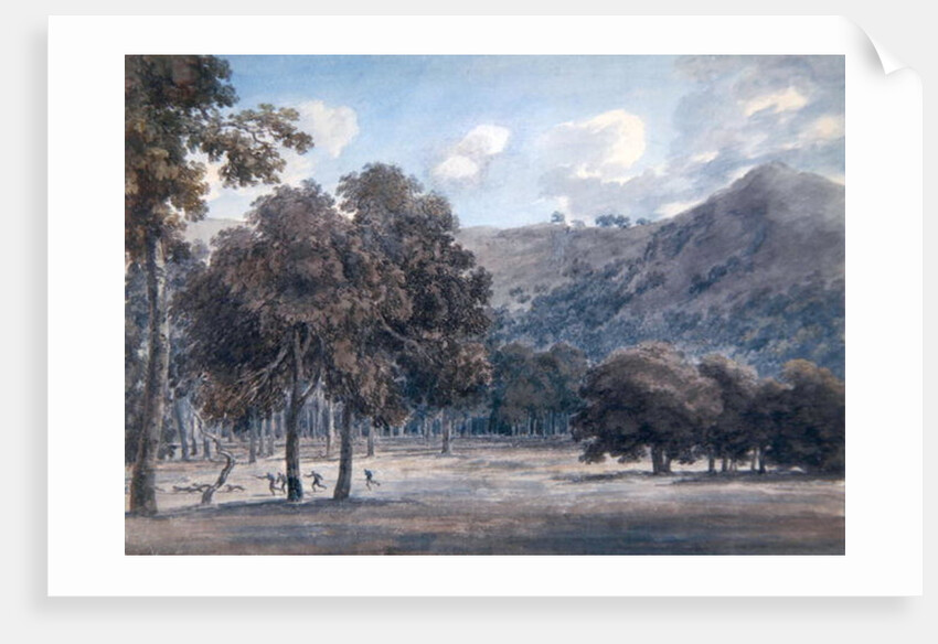 Il Parco da Degle' Astroni - The Wooded Crater Bottom with Hunt in Progress, 1783 by John Robert Cozens