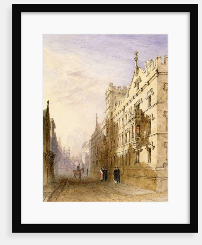 Exeter College, Oxford, 1835 by Joseph Murray Ince