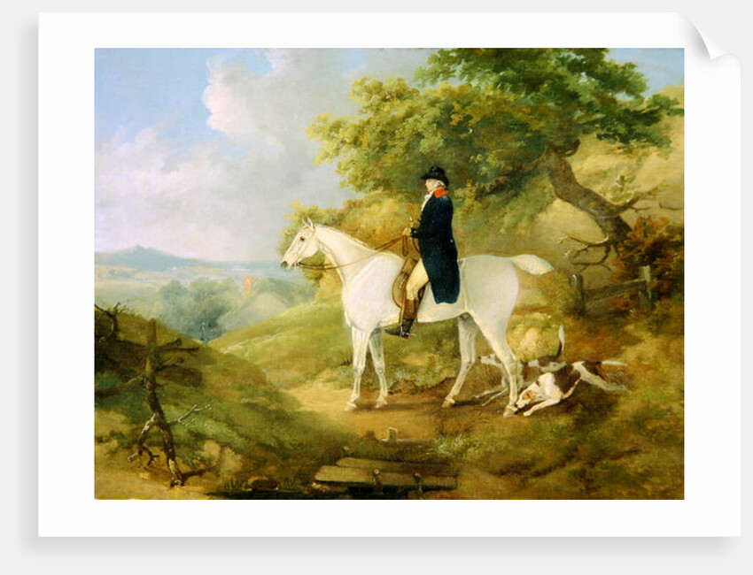 George Morland on his Hunter, 1794 by Thomas Hand