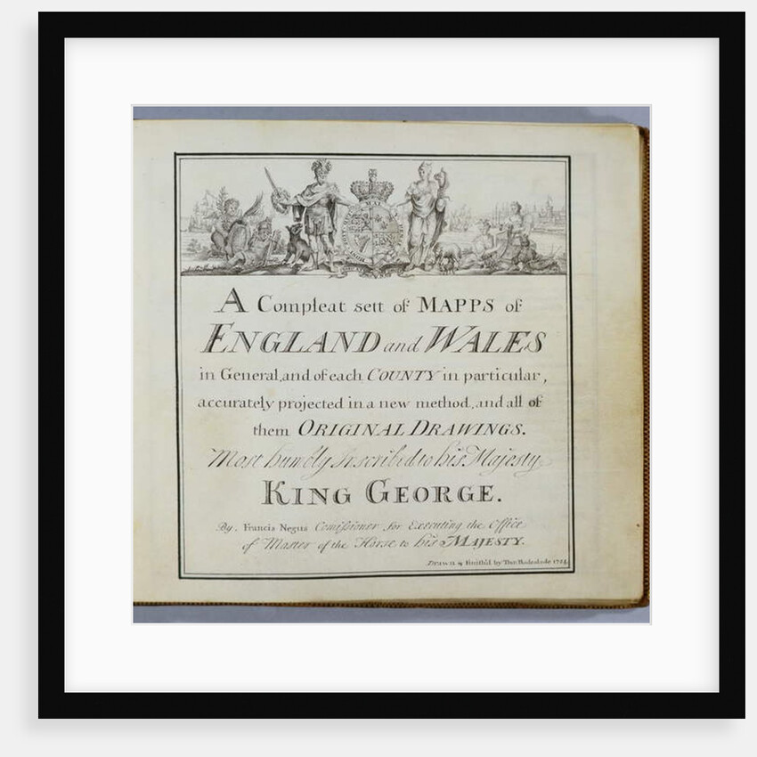 Title Page of 'A Compleat Sett of Mapps of England and Wales in General...', 1724 by Thomas Badeslade