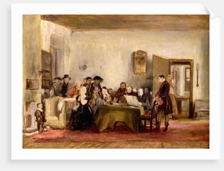 Sketch for 'The Reading of a Will', c.1820 by David Wilkie