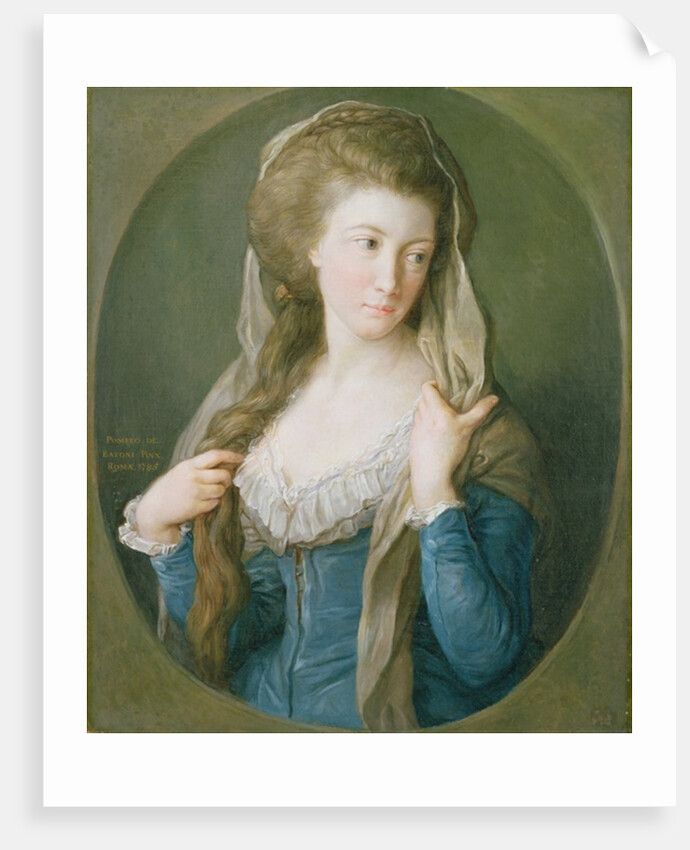 Portrait of a Woman, traditionally identified as Margaret Stuart, Lady Hippisley, 1785 by Pompeo Girolamo Batoni