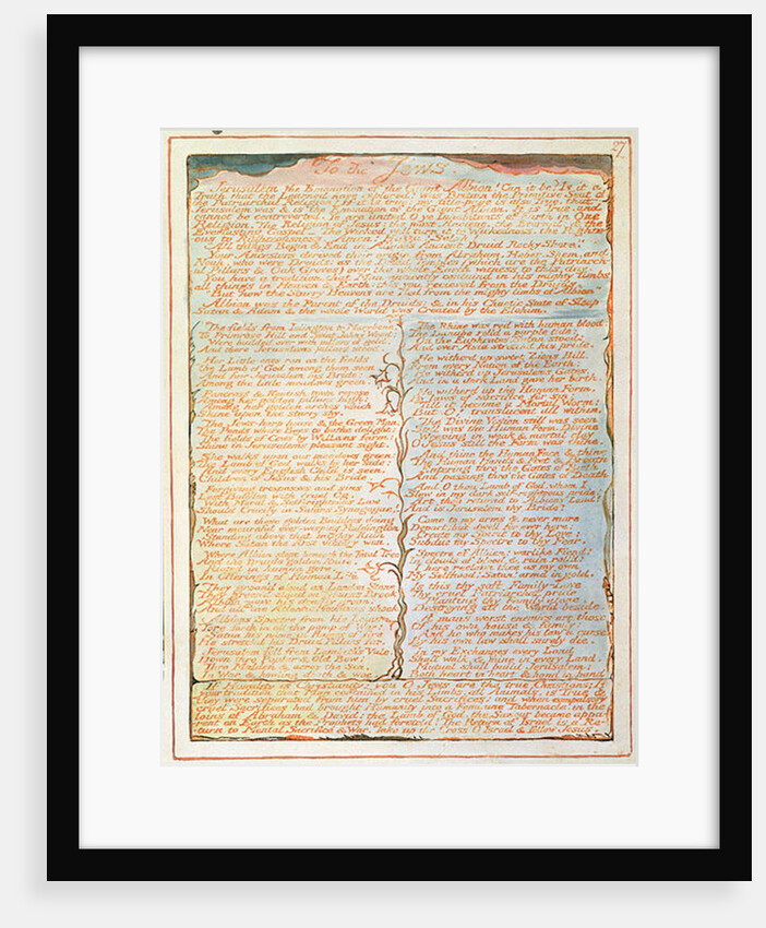 To the Jews... by William Blake