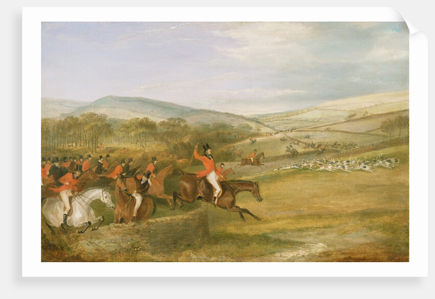 The Berkeley Hunt, Full Cry, 1842 by Francis Calcraft Turner