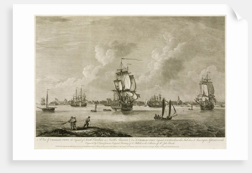 A View of Charles Town the Capital of South Carolina in North America by Thomas Mellish