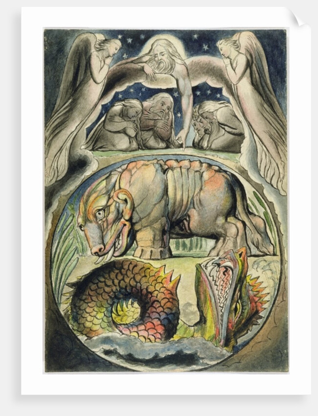 Behemoth and Leviathan, after William Blake by John Linnell