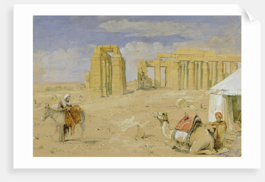 The Ramesseum at Thebes, c.1850 by John Frederick Lewis