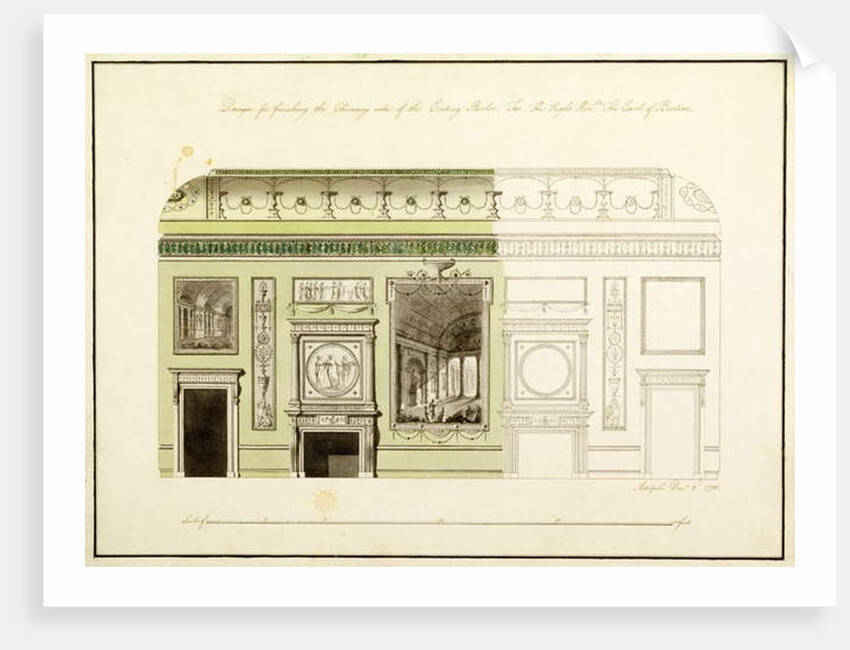 Headfort House, Eating Parlor, Chimney Piece, 1775 by Robert Adam