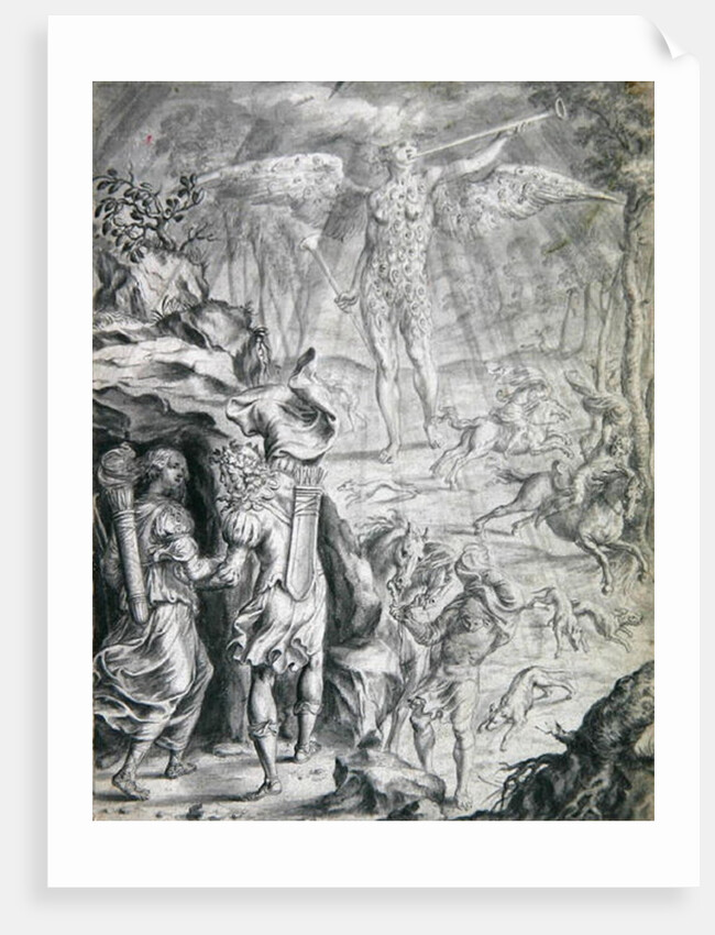 Dido and Aeneas Sheltering in a Cave by Francis Cleyn