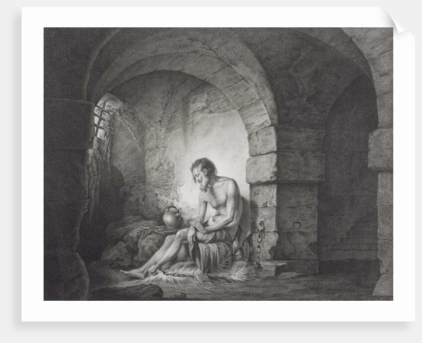 The Captive, engraved by Thomas Ryder 1786 by Joseph Wright of Derby